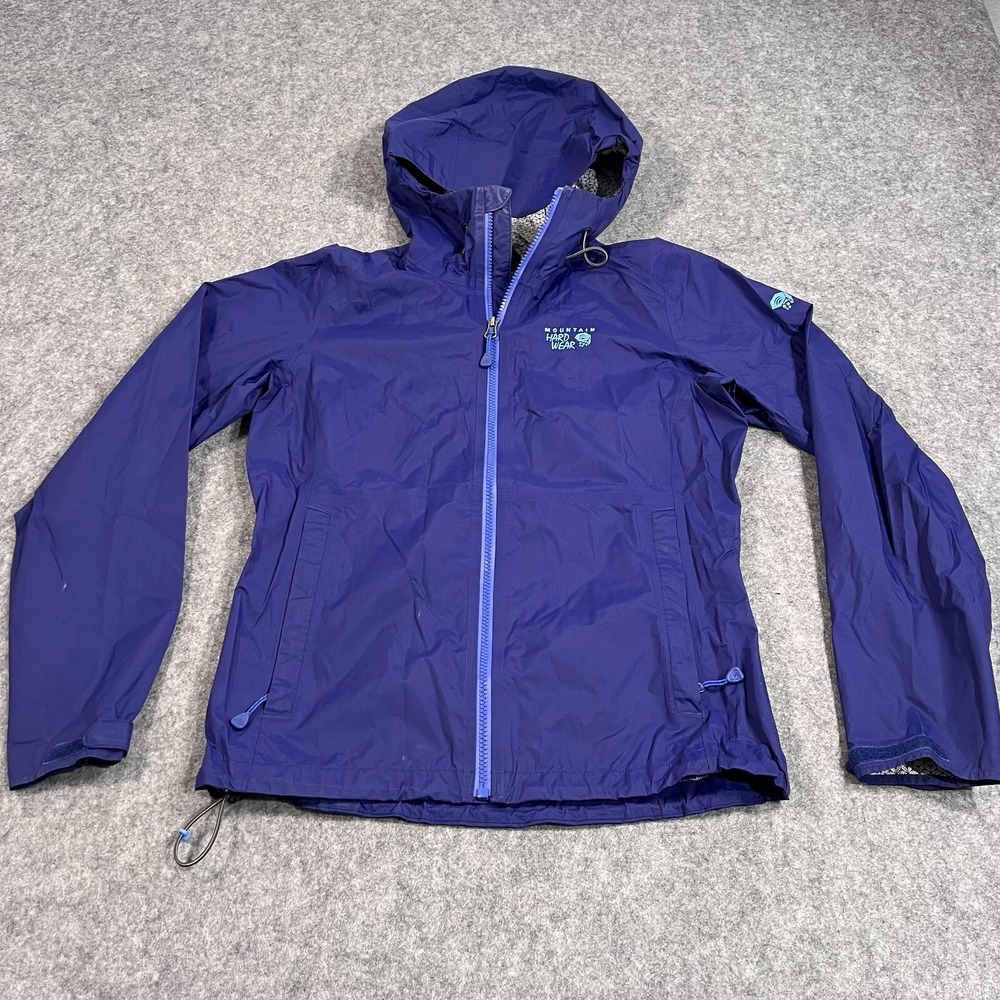 Mountain‎ Hardwear Purple Blue Zip-Up Plasmic Ion Rain Jacket Women's Size XS